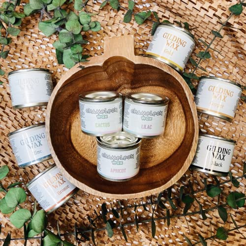 Dixie Belle Gilding Wax - Oil-Based Metallic Luxury Luster for Sheen, Shimmer on DIY Projects - Detail Enhancer for Furniture, Hardware, Wood - color: Bronze