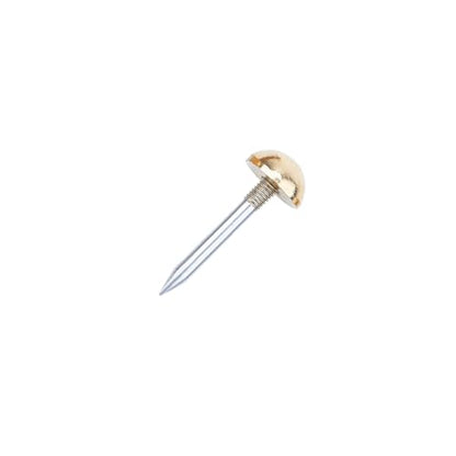dophee 20Pcs Gold Small Round Head Brass Upholstery Nails Tacks, 10mm - color: Gold, size: 10mm