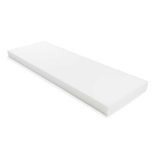 GoTo Foam 4" Height x 30" Width x 96" Length 44ILD (Firm) Upholstery Cushion Made in USA - style: 4x30x96