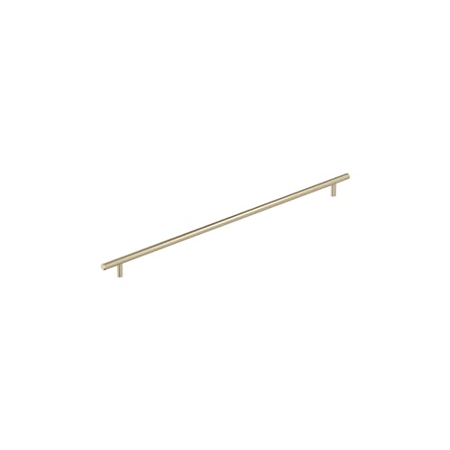 Amerock 21-7/16" Bar Pulls Golden Champagne Drawer Pull - color: Golden Champagne, size: 21-7/16 Inch (544 mm) Center-to-Center