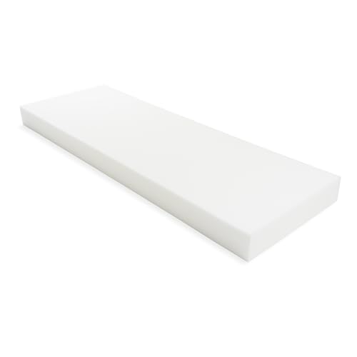 GoTo Foam 5" Height x 30" Width x 72" Length 44ILD (Firm) Upholstery Cushion Made in USA - color: Firm, size: 5x30x72