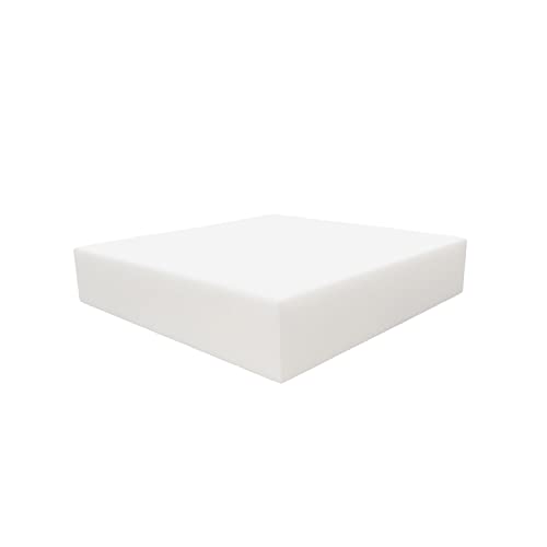 FoamRush 1" x 18" x 20" Upholstery Foam High Density Firm Soft Support (Chair Cushion Square Foam for Dining Chairs, Wheelchair Seat Cushion Replacement) - color: High Density Foam, size: 1" x 18" x 20"