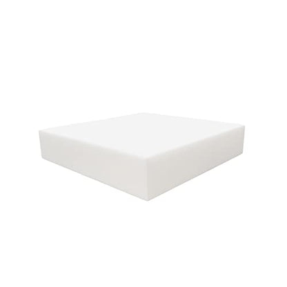 FoamRush 7" H x 24" W x 26" L High Density Premium Quality Upholstery Cushion, Seat Replacement, Sheet Padding Made in USA - color: High Density Foam, size: 7" x 24" x 26"