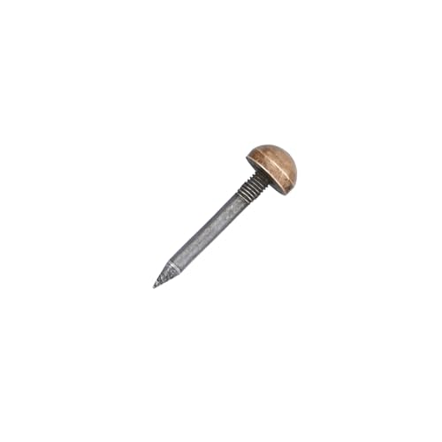 dophee 20Pcs Bronze Small Round Head Brass Upholstery Nails Tacks, 8mm - color: Antique Bronze, size: 8mm
