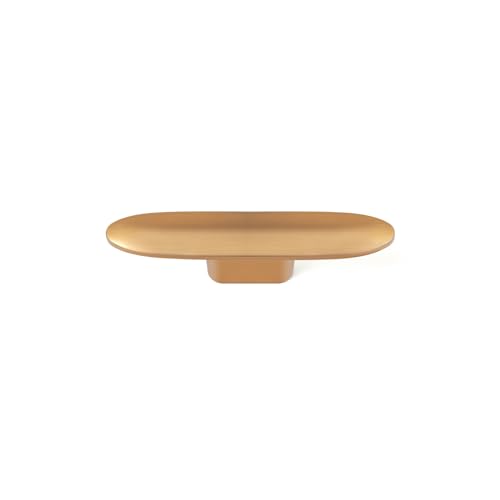 Goo-Ki 6 Pack Oval Cabinet Knobs Champagne Copper Zinc Alloy Drawer Knobs - color: Champagne Copper, size: 3" Full Length