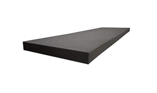 AKTRADING CO. 4" H X 24" W X 72" L CertiPUR-US Certified Rubber Foam Sheet Cushion (Seat Replacement, Upholstery Sheet, Foam Padding, Acoustic Foam Sheet) - size: 4" H X 24" W X 72" L