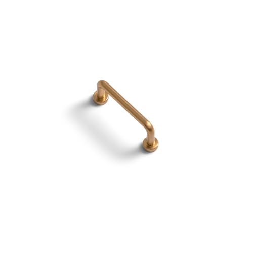 Goo-Ki 6 Pack 2 1/2" Center to Center Warm Champagne Bronze Modern Cabinet Pulls Solid Contemporary Home Improvement Hardware Brushed Drawer Pulls Zinc Alloy Kitchen Handles - color: Warm Champagne Bronze, size: 2 1/2'' Center to Center