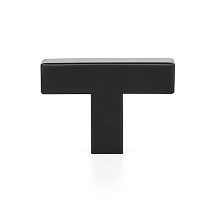 Ravinte Matte Black Cabinet Handles Square Pulls Single Hole 10 Pack - size: Single Hole