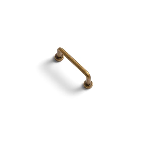 Goo-Ki 6 Pack 2 1/2'' Center to Center Antique Brass Cabinet Bar Pulls Vintage Drawer Handles Closet Classic Retro Home Kitchen Improvement Hardware - color: Antique Brass, size: 2 1/2'' Center to Center