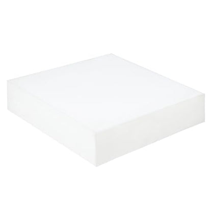 Couch Cushion Replacement 6"H, High Density Upholstery Foam Cushion Insert - color: White, size: 24"x24"x6"