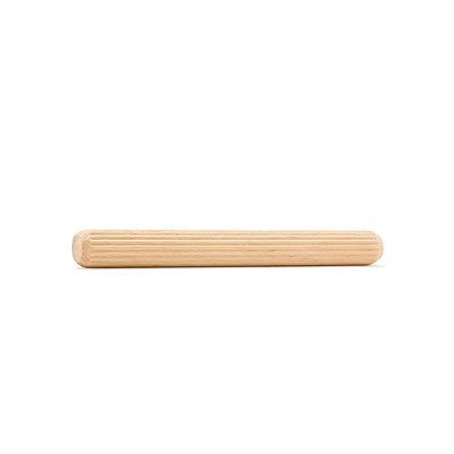 Wooden Dowel Pins 4 inch x 3/8 inch, Pack of 50 Fluted Dowel Joints for Woodworking, Furniture and Crafts, by Woodpeckers - color: Pack of 50, size: 4 inch x 3/8 inch
