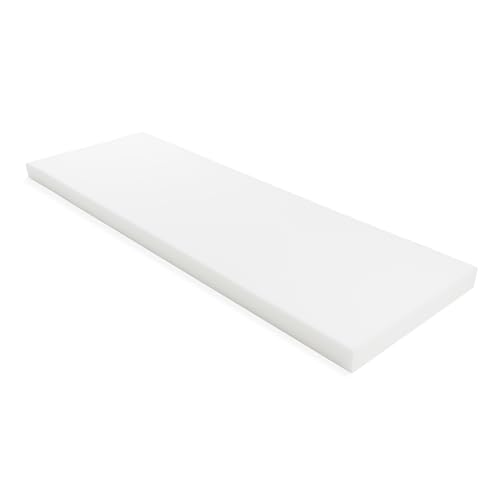 GoTo Foam 3" Height x 36" Width x 96" Length 44ILD (Firm) Upholstery Cushion Made in USA - size: 3x36x96