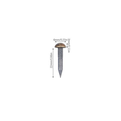 dophee 20Pcs Bronze Small Round Head Brass Upholstery Nails Tacks, 6mm - color: Antique Bronze, size: 6mm