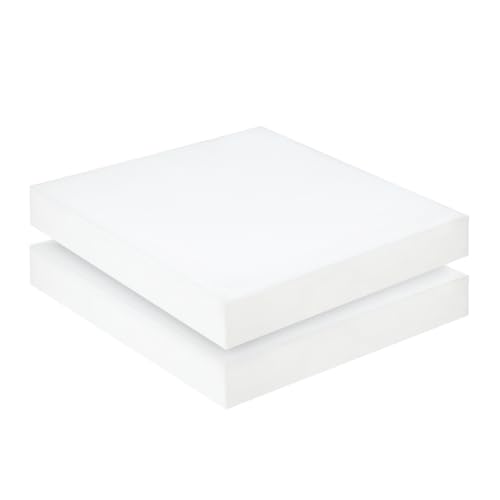 Couch Cushion Replacement 3"H, High Density Upholstery Foam Cushion Insert - color: White, size: 3"x24"x24"
