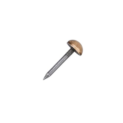 dophee 20Pcs Bronze Small Round Head Brass Upholstery Nails Tacks, 10mm - color: Antique Bronze, size: 10mm