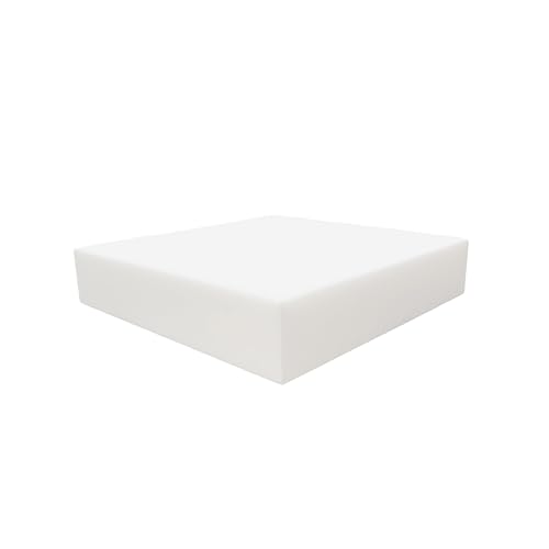 FoamRush 6" H x 24" W x 26" L High Density Premium Quality Upholstery Cushion, Seat Replacement, Sheet Padding Made in USA - color: High Density Foam, size: 6" x 24" x 26"