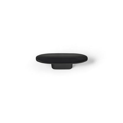 Goo-Ki 6 Pack Cabinet Knobs Matte Black Solid Drawer Knobs Zinc Alloy Kitchen Hardware - 2.2" Full Length Single Screw/Hole Modern Black Cabinet Pulls Dresser Handles - color: Matte Black, size: 2.2" Full Length