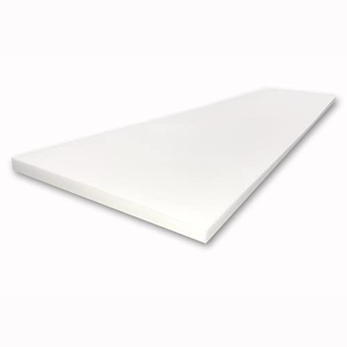 FoamTouch Upholstery Foam Cushion High Density 4" H x 24" W x 120" L - size: 4" x 24" x 120"