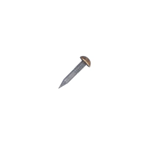 dophee 20Pcs Bronze Small Round Head Brass Upholstery Nails Tacks, 6mm - color: Antique Bronze, size: 6mm
