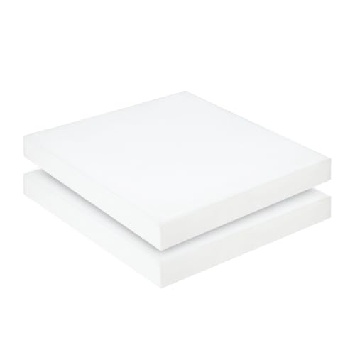 Couch Cushion Replacement 2"H, High Density Upholstery Foam Cushion Insert - color: White, size: 2"x20"x20"