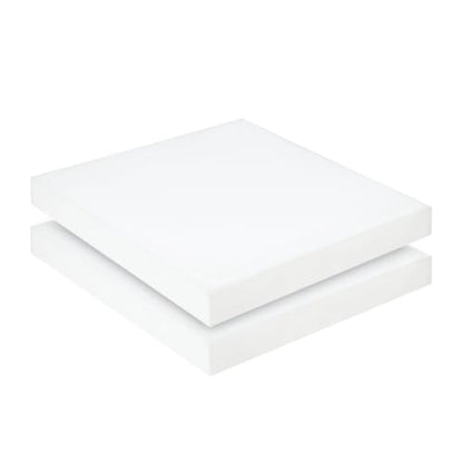 Couch Cushion Replacement 2"H, High Density Upholstery Foam Cushion Insert - color: White, size: 2"x20"x20"