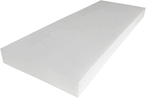 Foamma 0.5" x 30" x 72" High Density Upholstery Foam Cushion (Seat Replacement, Upholstery Sheet, Foam Padding) Made in USA! - color: High Density Foam, size: 0.5" x 30" x 72", style: 1 Pack