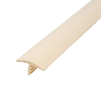 Outwater Plastic T molding 3/4 Inch Wide Beige Flexible Polyethylene Center Barb Tee Moulding 25 Foot Coil - color: Beige, size: 25 Feet