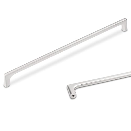 10 Pack 12.5 inch Brushed Satin Nickel Kitchen Cabinet Handles - color: Brushed Satin Nickel, size: 12-5/8 inch Hole Center