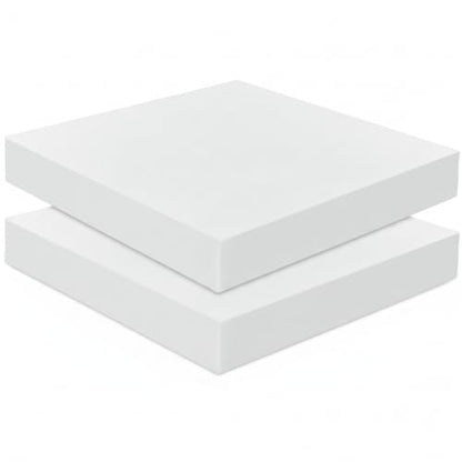 Frienda 2 Pack 3" x 19" x 19" Upholstery High Density Foam Square White - color: White, size: 3" X 19" X 19", style: Square
