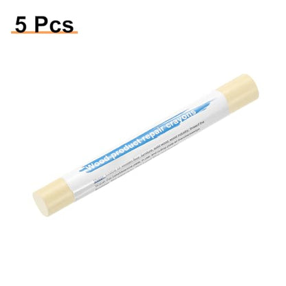 HARFINGTON 5pcs Wood Filler Sticks Wooden Wax Touch Up Furniture Repair Crayons for Scratch Hole Wood, Amber Maple - color: Amber Maple