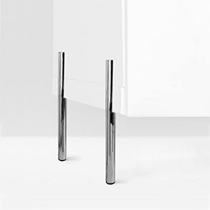 La Vane 7 inch Tapered Metal Legs, Side Mount, Mid-Century Modern,4PCS - color: Silver, size: 7 inch