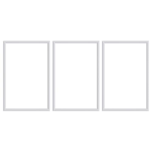 3 Set Panels Peel and Stick Premade Wainscoting Accent Wall Panels for Interior Wall Decor Easy DIY Build and Picture Frame Door Decor (16 x 24 in) - color: 16 x 24 in