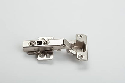 IMEX - Cabinet Door & Kitchen Hinges - Soft Close & Slide On - Full Overlay Lazy Susan Hardware - Metal Face Frame Plate for Floded - Packs with Plates & Mounting Screws Included (5 Pack)