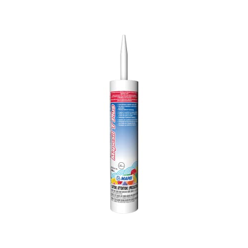 MAPEI Mapesil T Plus 100% Silicone Sealant, Waterproof & Flexible Caulk, Color-Matched to MAPEI Grout, Interior & Exterior Use, Tile, Bathroom, DIY, 10.1 oz Tube, Cocoa - style: Cocoa