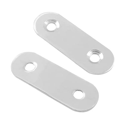 30Pcs Stainless Steel Straight Brace 40mm/1.6" Metal Joining Plates Heavy Duty Flat Mending Bracket Connector - size: 40mm/1.6",30 Pcs