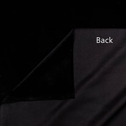 TinaKim Velvet Fabric for Upholstery Couch, Sofa Chair Cover Material, DIY Repair (Black, 6 Yards) - color: Black, size: 6 yard pre cut