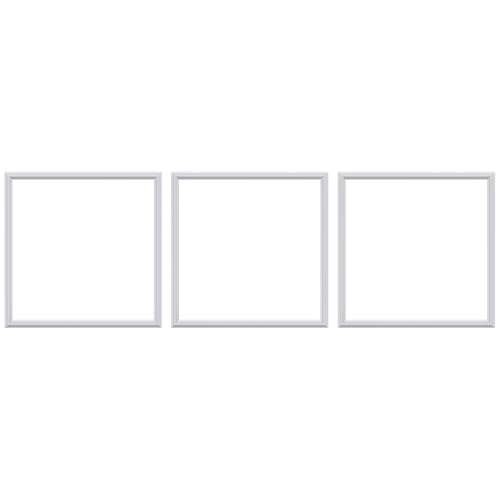 3 Set Panels Peel and Stick Premade Wainscoting Accent Wall Panels for Interior Wall Decor Easy DIY Build and Picture Frame Door Decor White (20 x 20 in) - color: 20 x 20 in