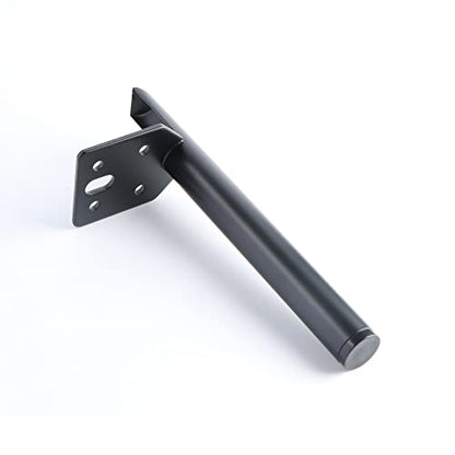 Osring 6 Inch Furniture Cabinet Legs, Side-Mounted Metal Table Feet Black - color: Black, size: 6 Inch