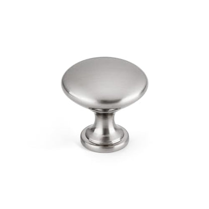 Drawer Knobs Dresser Handles Brushed Satin Nickel Kitchen Cabinet Knobs Modern Cabinet Pulls Single Hole Knobs for Cabinets and Drawers，2 Pack - color: Brushed Satin Nickel, size: 2 Pack (Single Hole Knob)