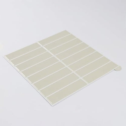 Alwayspon 11.4x9inchx10Pcs 3D Beige Peel and Stick Wall Tile Stickers - color: Beige 2