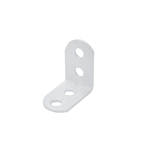 Coshar 20 Pcs Small Right Angle Bracket Corner Brace L Shape Shelf Bracket - size: 1.1"x1.1"x0.71"