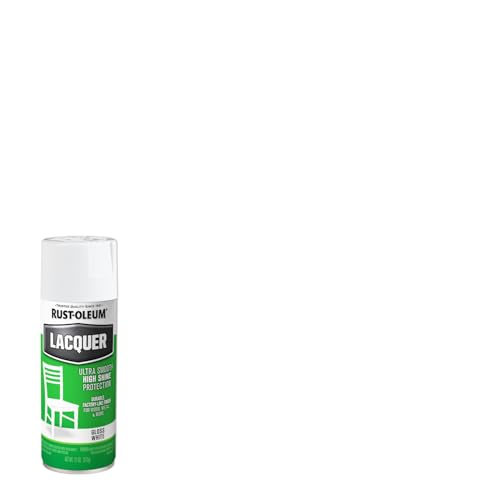 Rust-Oleum Lacquer White Spray Paint - color: White, size: 11 Ounce (Pack of 1)