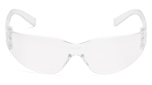 Pyramex Intruder Safety Eyewear Clear Frame Full Foam Padding Clear Anti-Fog Lens - color: Clear Uncoated Lens/ Clear Frame, style: Standard