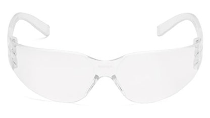 Pyramex Intruder Safety Eyewear Clear Frame Full Foam Padding Clear Anti-Fog Lens - color: Clear Uncoated Lens/ Clear Frame, style: Standard