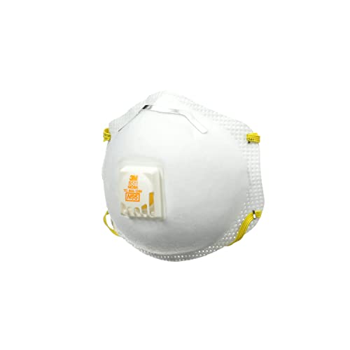 3M 8511 Drywall Sanding N95 Cool Flow Valved Respirator, 2-Pack