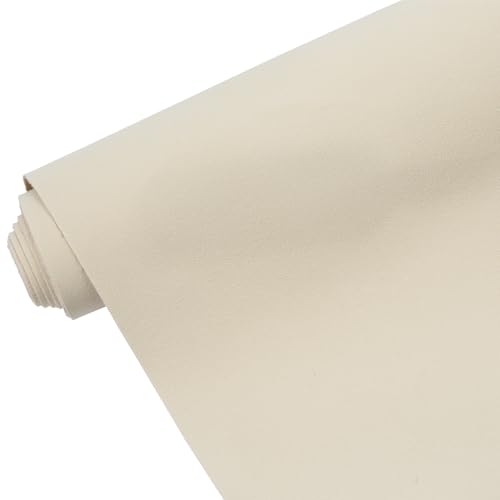 16" x 54" Faux Suede PU Leather Fabric for Crafts, Vintage Vegan Leatherette Fabric for Home Upholstery Handbags Purse DIY Repair Projects (Light Apricot) - color: Light Apricot