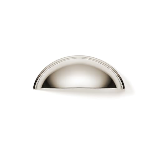 khtumeware 10 Pack 2-1/2" Drawer Pulls Polished Nickel Cabinet Cup Pulls Kitchen Hardware Cabinet Handles Drawer Handles Knobs 2.5 inch Hole Center - color: Polished Nickel, size: 2-1/2"(64mm) Hole Center, style: 10-pack