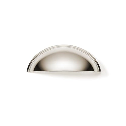 khtumeware 10 Pack 2-1/2" Drawer Pulls Polished Nickel Cabinet Cup Pulls Kitchen Hardware Cabinet Handles Drawer Handles Knobs 2.5 inch Hole Center - color: Polished Nickel, size: 2-1/2"(64mm) Hole Center, style: 10-pack