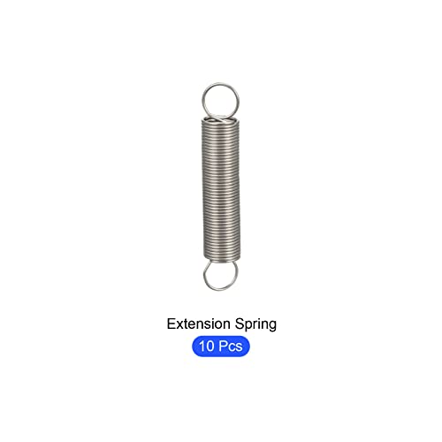 METALLIXITY Extension Spring (0.5x6x35mm/0.02"x0.24"x1.38") 10Pcs - size: 0.02"x0.24"x1.38"