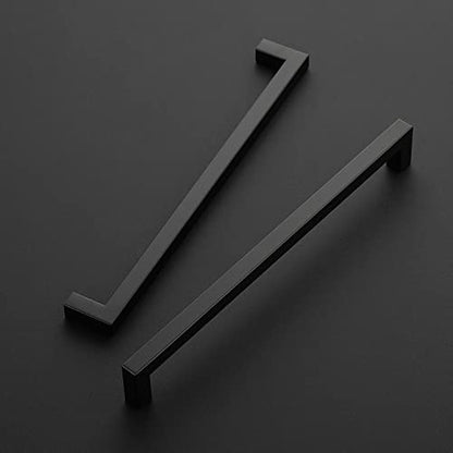 Ravinte Matte Black Square Cabinet Handles Drawer Pulls 10 Inch 18 Pack - color: Matte Black